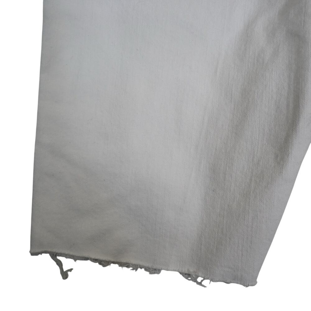 LOFT Womens 29/8 Fresh Cut High Rise Denim Bike Shorts in White NEW - Picture 7 of 12